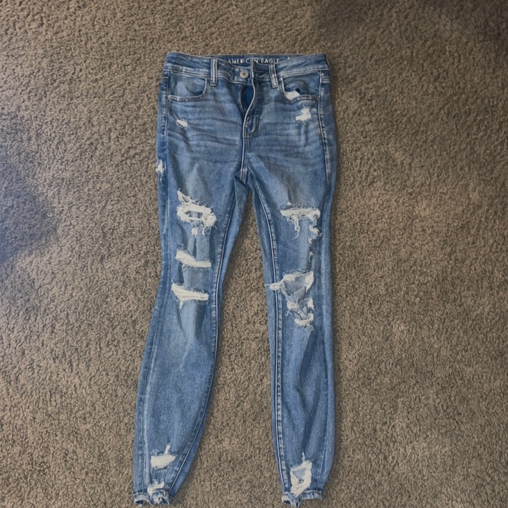 American Eagle Ripped Denim Jeans.